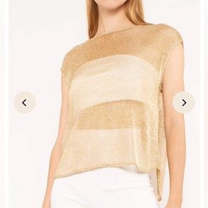 Limited edition sold out Gold Chain Lounge Tank from Ripley  Rader! NWTsize 2(S)